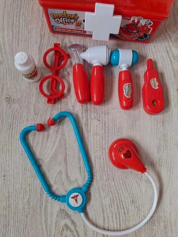 🩺 juego/juguete Maletín de médico para niños – Con efectos de luz y sonido – photo 3